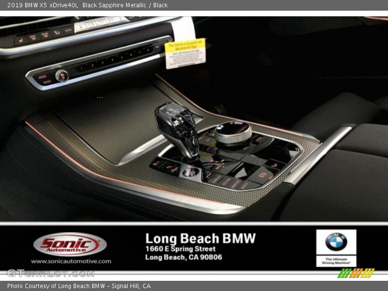 Black Sapphire Metallic / Black 2019 BMW X5 xDrive40i