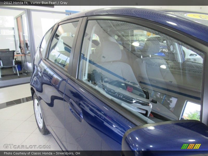 Vortex Blue Pearl / Gray 2012 Honda Fit