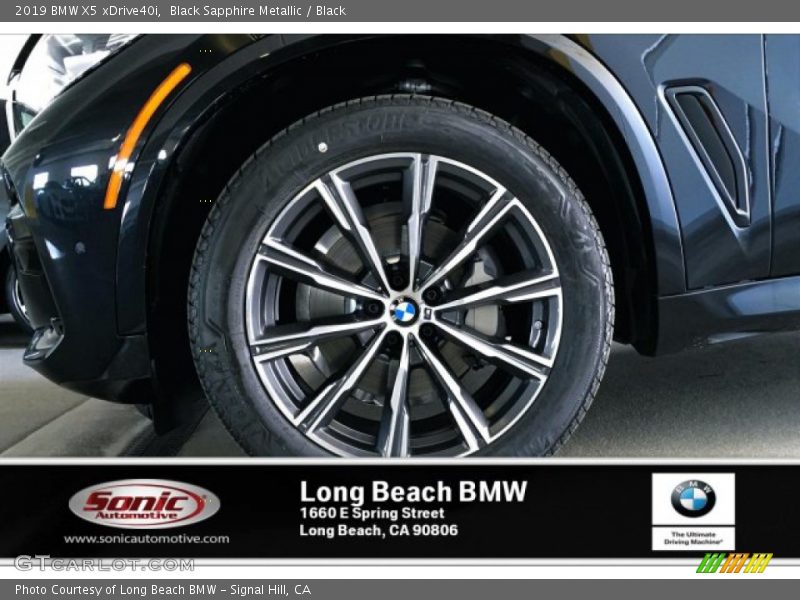 Black Sapphire Metallic / Black 2019 BMW X5 xDrive40i