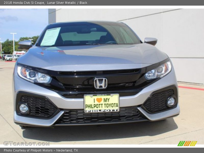 Lunar Silver Metallic / Black 2018 Honda Civic Si Coupe