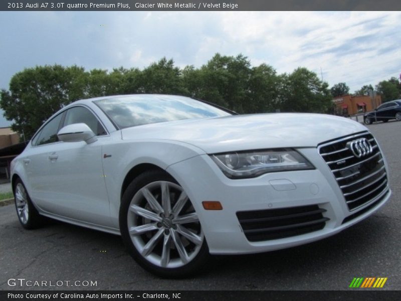 Glacier White Metallic / Velvet Beige 2013 Audi A7 3.0T quattro Premium Plus