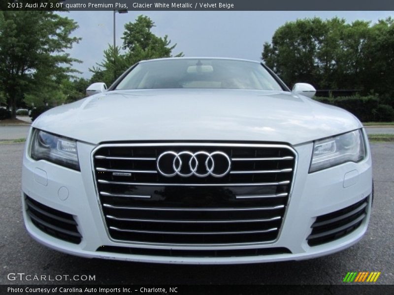 Glacier White Metallic / Velvet Beige 2013 Audi A7 3.0T quattro Premium Plus