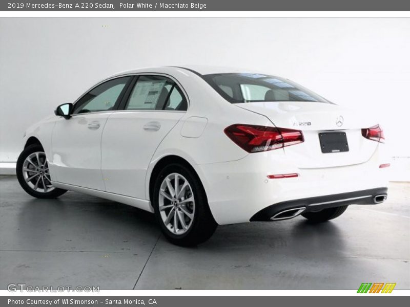 Polar White / Macchiato Beige 2019 Mercedes-Benz A 220 Sedan