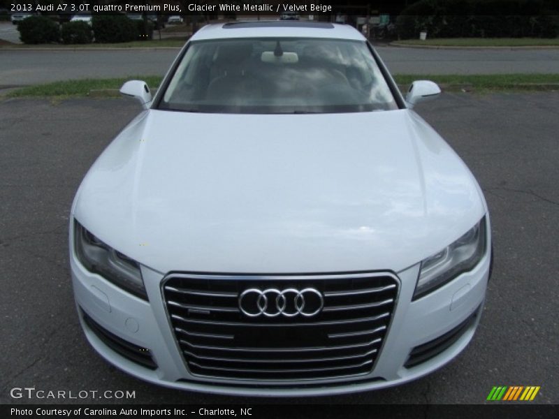 Glacier White Metallic / Velvet Beige 2013 Audi A7 3.0T quattro Premium Plus