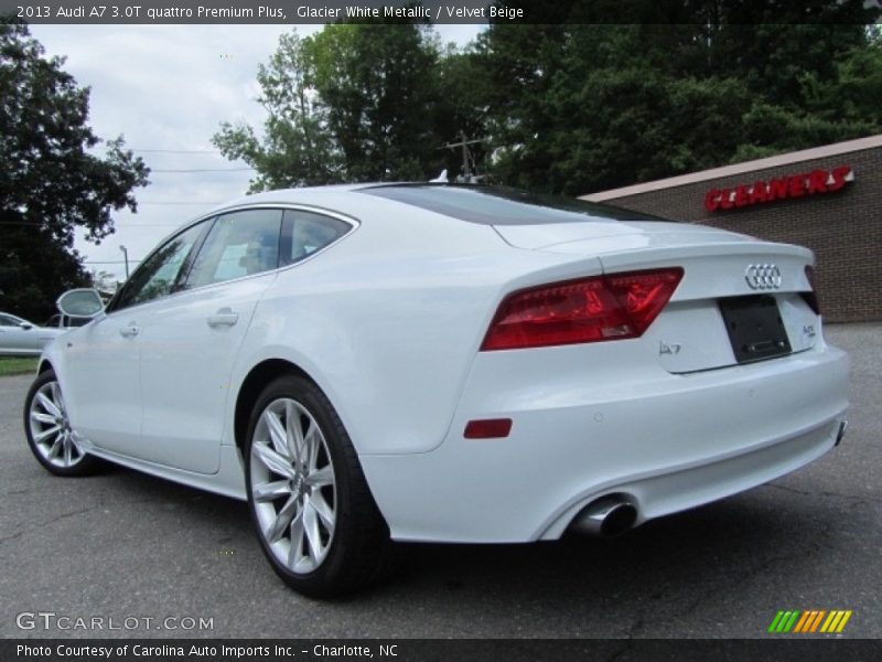 Glacier White Metallic / Velvet Beige 2013 Audi A7 3.0T quattro Premium Plus