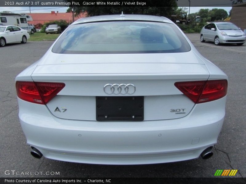 Glacier White Metallic / Velvet Beige 2013 Audi A7 3.0T quattro Premium Plus