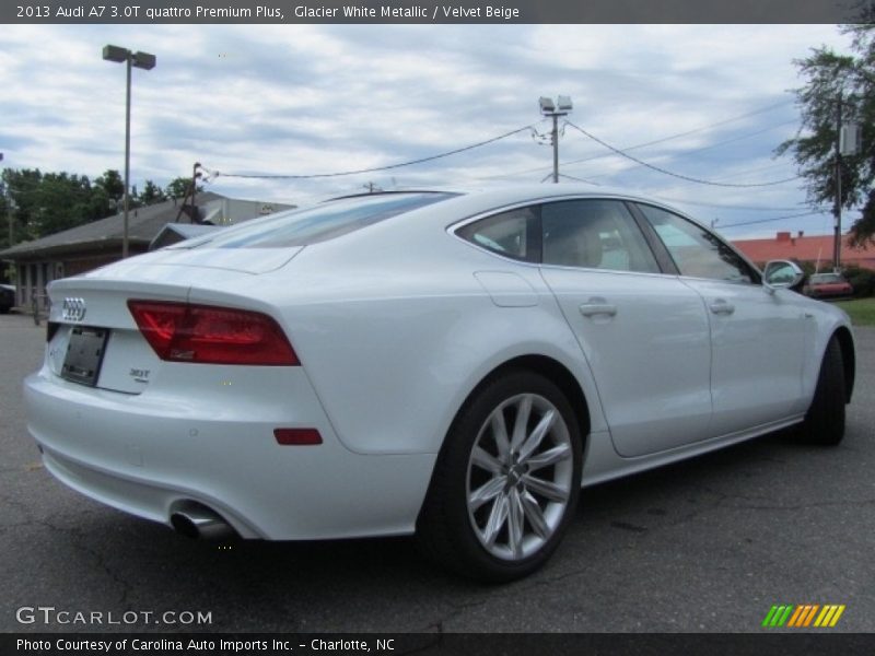 Glacier White Metallic / Velvet Beige 2013 Audi A7 3.0T quattro Premium Plus