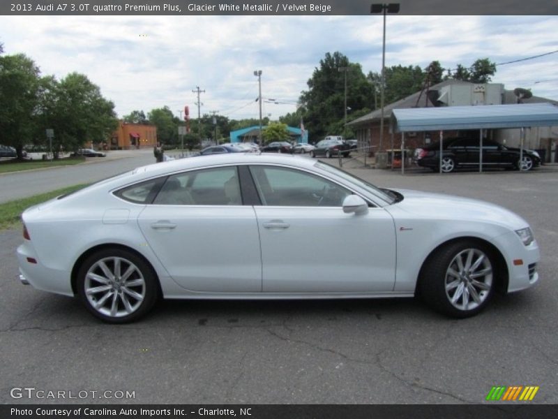 Glacier White Metallic / Velvet Beige 2013 Audi A7 3.0T quattro Premium Plus