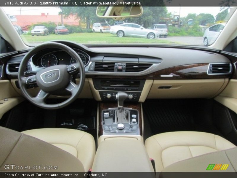 Glacier White Metallic / Velvet Beige 2013 Audi A7 3.0T quattro Premium Plus