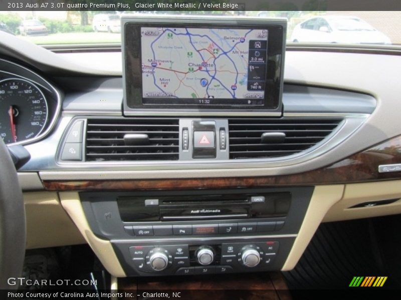Glacier White Metallic / Velvet Beige 2013 Audi A7 3.0T quattro Premium Plus