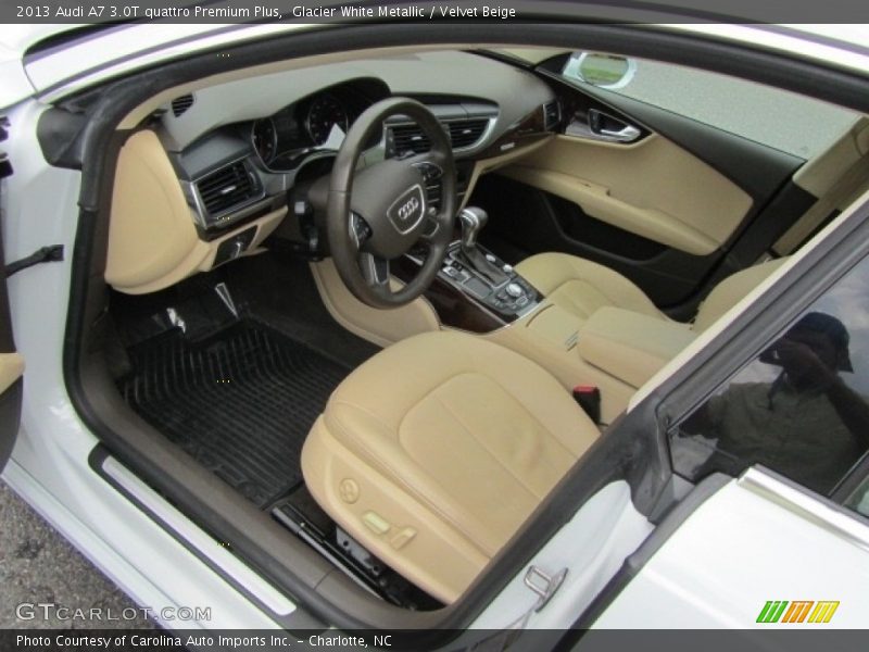 Glacier White Metallic / Velvet Beige 2013 Audi A7 3.0T quattro Premium Plus