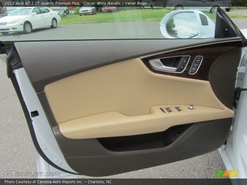 Glacier White Metallic / Velvet Beige 2013 Audi A7 3.0T quattro Premium Plus