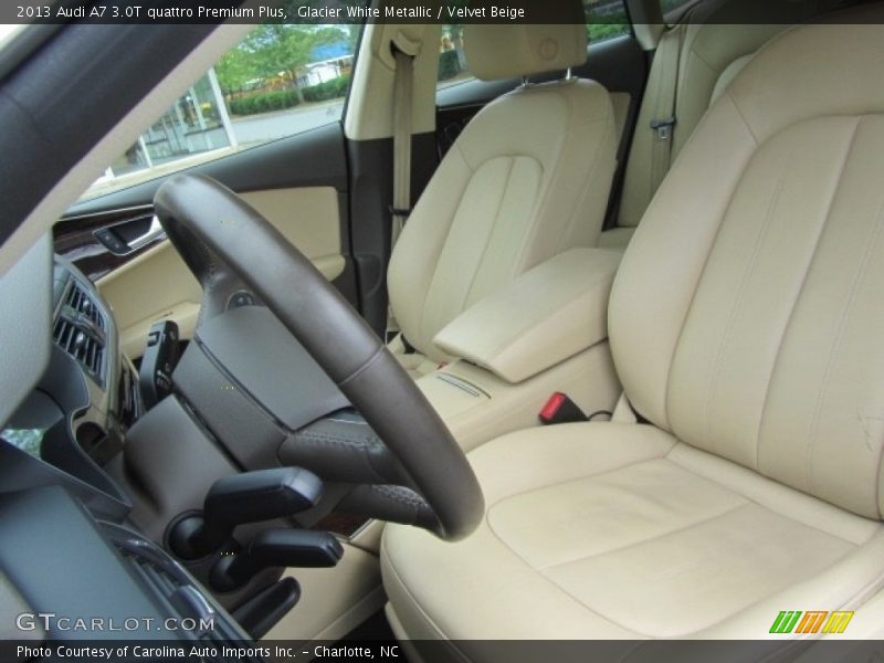 Glacier White Metallic / Velvet Beige 2013 Audi A7 3.0T quattro Premium Plus