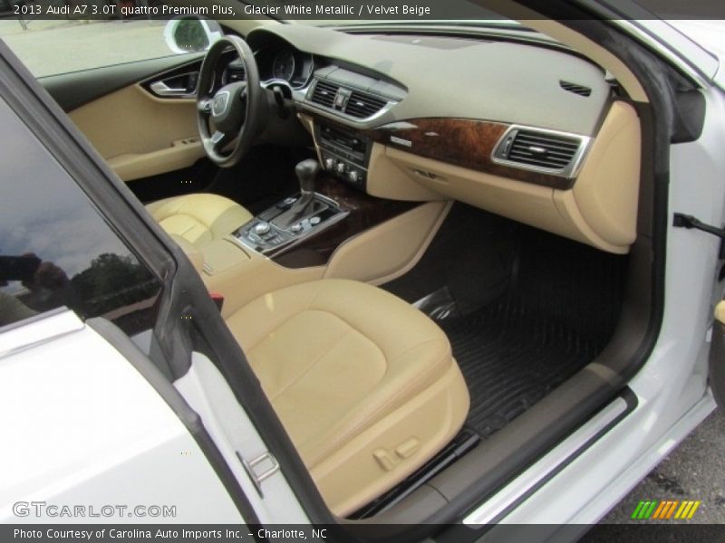 Glacier White Metallic / Velvet Beige 2013 Audi A7 3.0T quattro Premium Plus