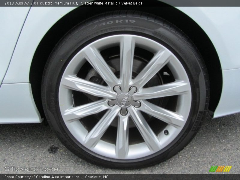 Glacier White Metallic / Velvet Beige 2013 Audi A7 3.0T quattro Premium Plus