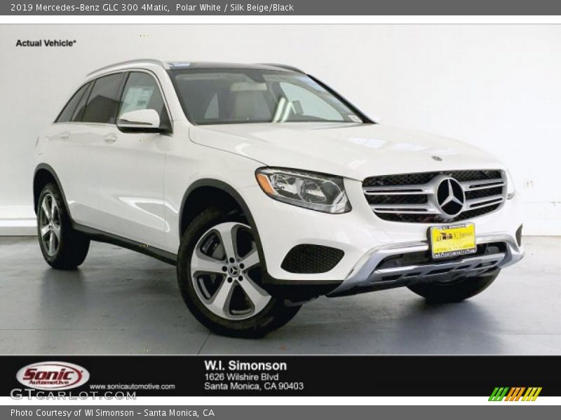 Polar White / Silk Beige/Black 2019 Mercedes-Benz GLC 300 4Matic