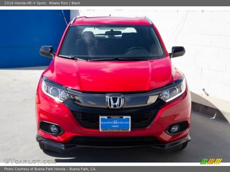 Milano Red / Black 2019 Honda HR-V Sport