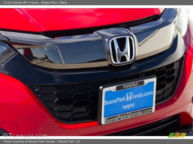 Milano Red / Black 2019 Honda HR-V Sport