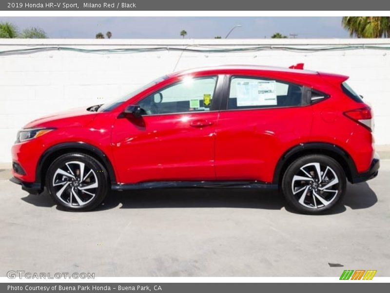 Milano Red / Black 2019 Honda HR-V Sport