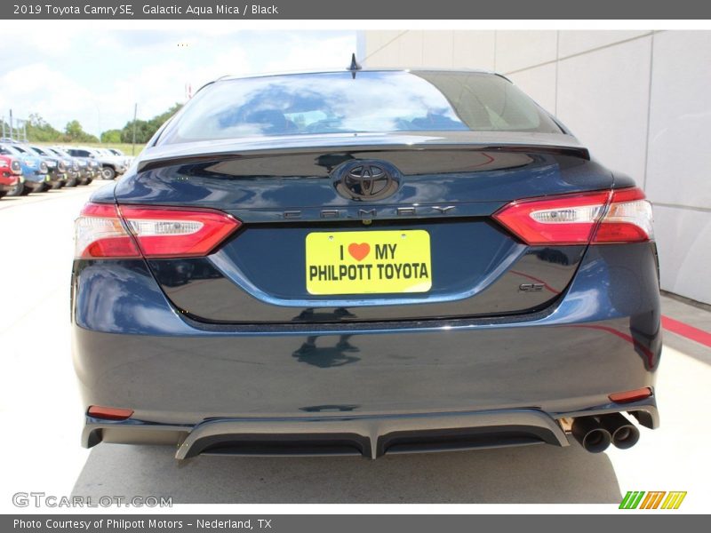 Galactic Aqua Mica / Black 2019 Toyota Camry SE