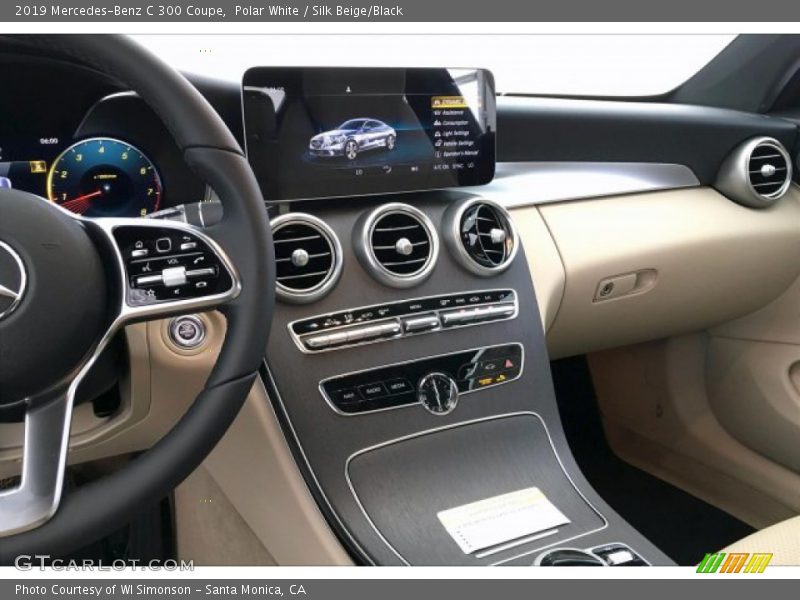 Polar White / Silk Beige/Black 2019 Mercedes-Benz C 300 Coupe