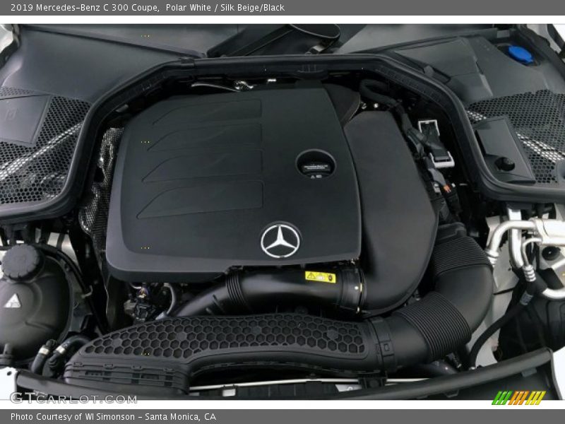 Polar White / Silk Beige/Black 2019 Mercedes-Benz C 300 Coupe