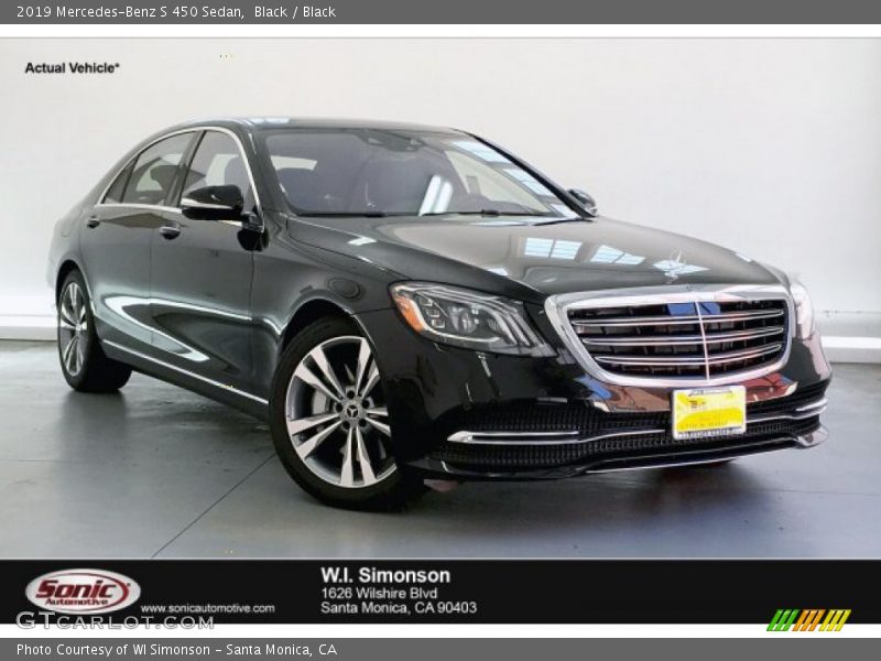 Black / Black 2019 Mercedes-Benz S 450 Sedan
