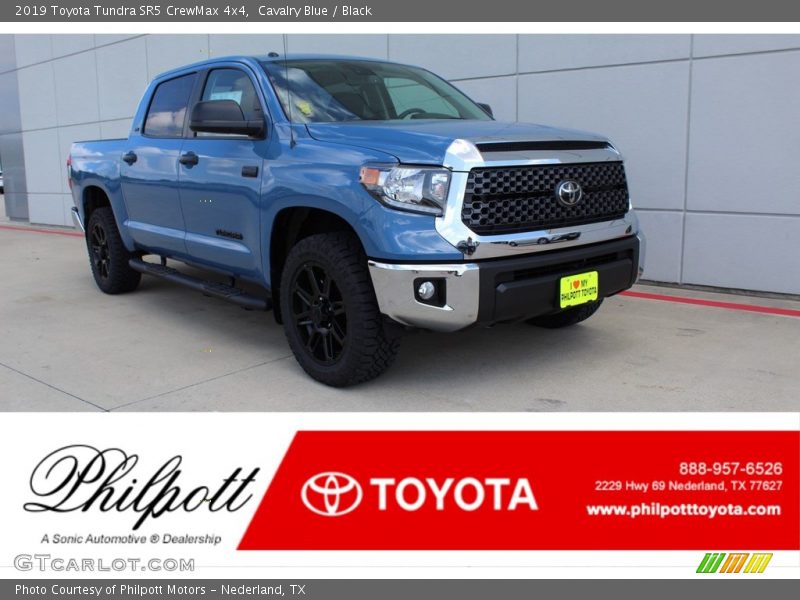 Cavalry Blue / Black 2019 Toyota Tundra SR5 CrewMax 4x4