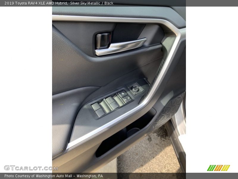 Silver Sky Metallic / Black 2019 Toyota RAV4 XLE AWD Hybrid