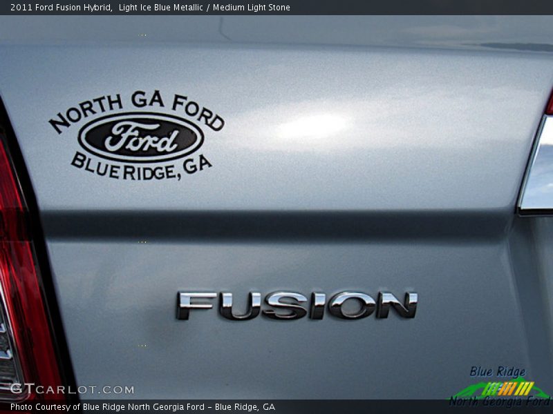 Light Ice Blue Metallic / Medium Light Stone 2011 Ford Fusion Hybrid