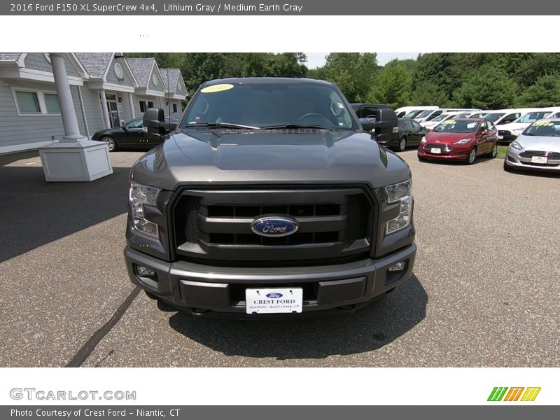Lithium Gray / Medium Earth Gray 2016 Ford F150 XL SuperCrew 4x4