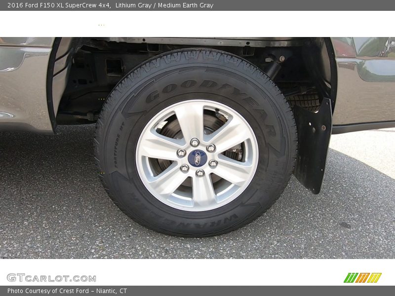 Lithium Gray / Medium Earth Gray 2016 Ford F150 XL SuperCrew 4x4