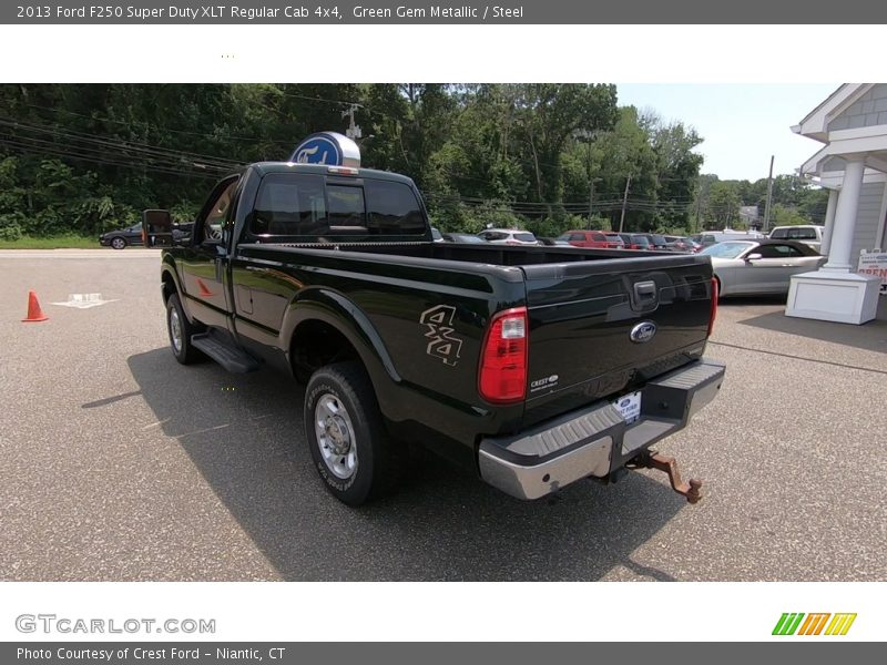 Green Gem Metallic / Steel 2013 Ford F250 Super Duty XLT Regular Cab 4x4
