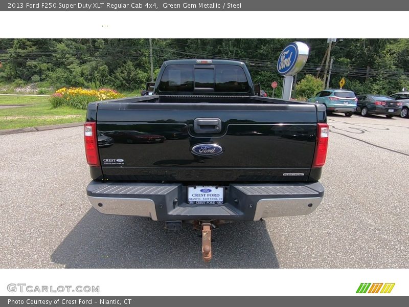 Green Gem Metallic / Steel 2013 Ford F250 Super Duty XLT Regular Cab 4x4