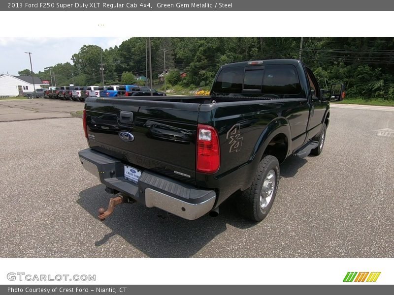 Green Gem Metallic / Steel 2013 Ford F250 Super Duty XLT Regular Cab 4x4