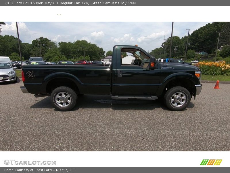 Green Gem Metallic / Steel 2013 Ford F250 Super Duty XLT Regular Cab 4x4