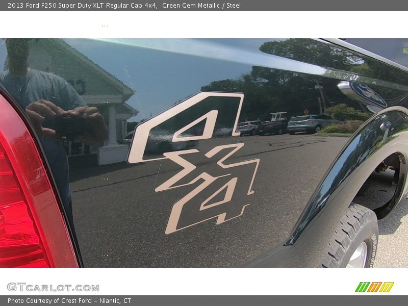 Green Gem Metallic / Steel 2013 Ford F250 Super Duty XLT Regular Cab 4x4
