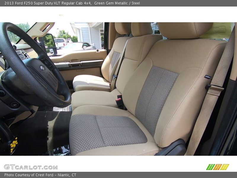 Green Gem Metallic / Steel 2013 Ford F250 Super Duty XLT Regular Cab 4x4