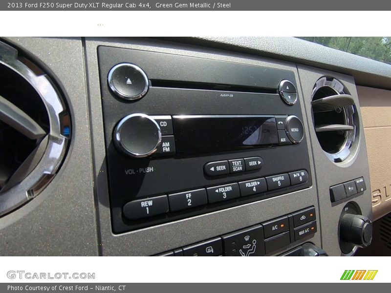 Green Gem Metallic / Steel 2013 Ford F250 Super Duty XLT Regular Cab 4x4