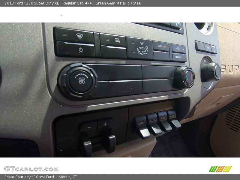 Green Gem Metallic / Steel 2013 Ford F250 Super Duty XLT Regular Cab 4x4