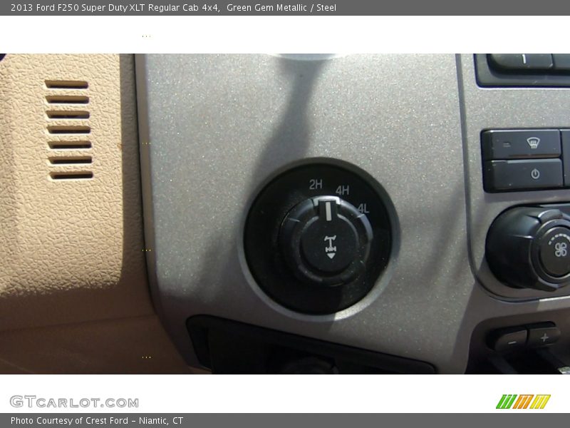Green Gem Metallic / Steel 2013 Ford F250 Super Duty XLT Regular Cab 4x4