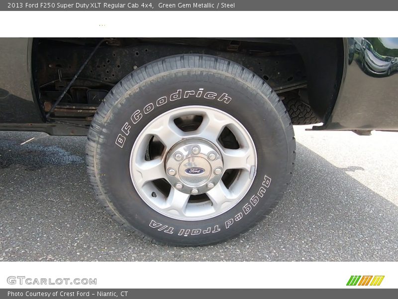 Green Gem Metallic / Steel 2013 Ford F250 Super Duty XLT Regular Cab 4x4