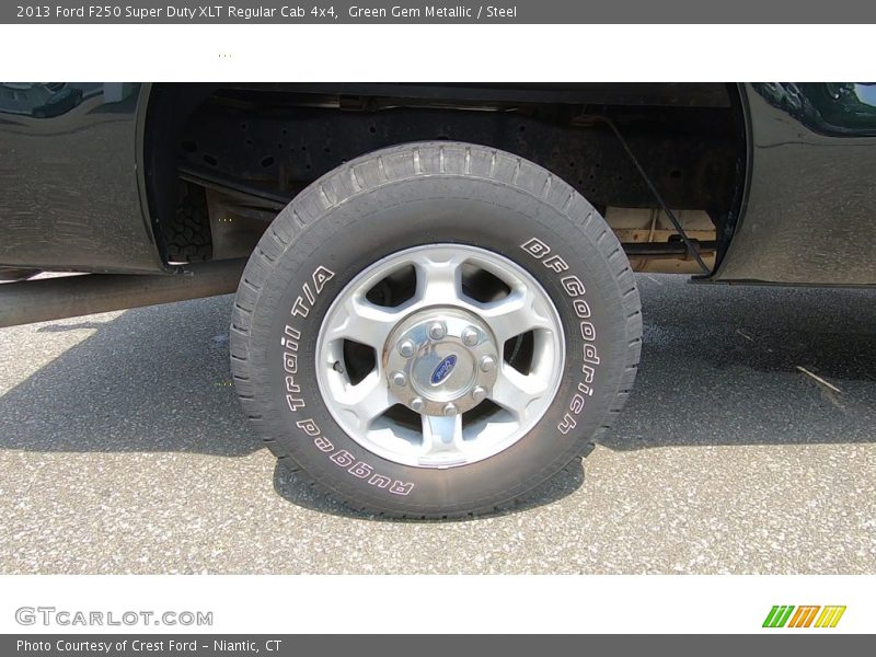 Green Gem Metallic / Steel 2013 Ford F250 Super Duty XLT Regular Cab 4x4