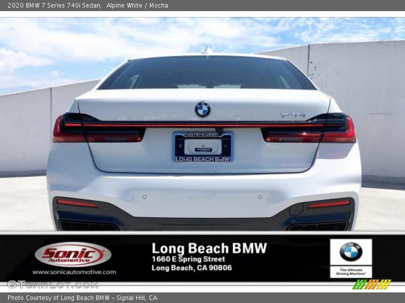 Alpine White / Mocha 2020 BMW 7 Series 740i Sedan