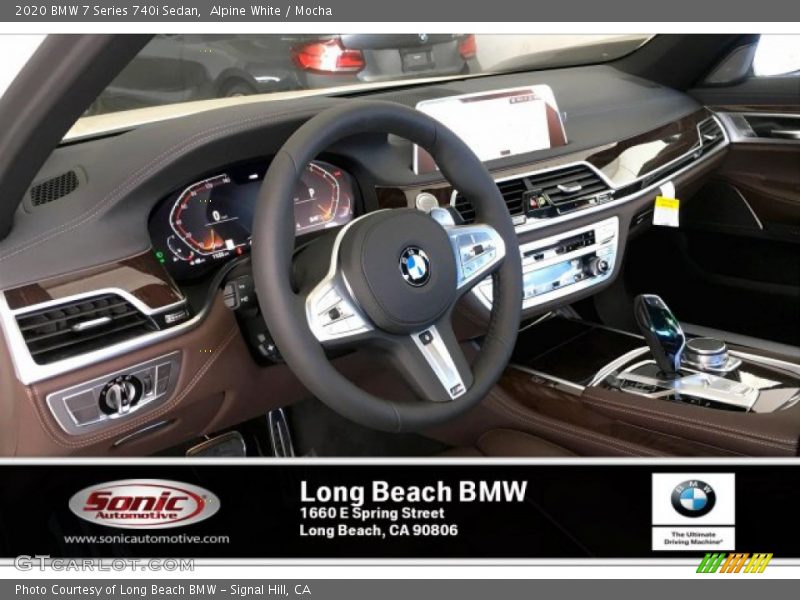 Alpine White / Mocha 2020 BMW 7 Series 740i Sedan