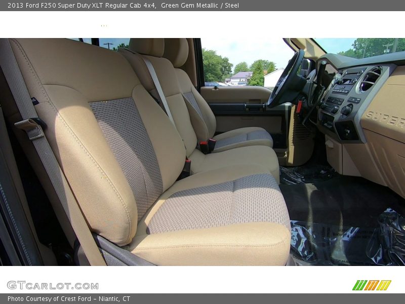 Green Gem Metallic / Steel 2013 Ford F250 Super Duty XLT Regular Cab 4x4