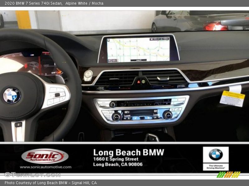 Alpine White / Mocha 2020 BMW 7 Series 740i Sedan