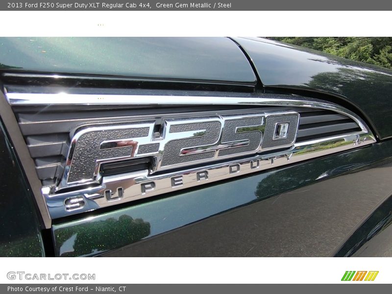 Green Gem Metallic / Steel 2013 Ford F250 Super Duty XLT Regular Cab 4x4