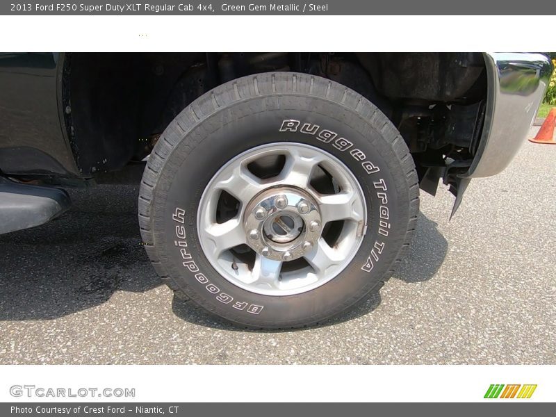 Green Gem Metallic / Steel 2013 Ford F250 Super Duty XLT Regular Cab 4x4