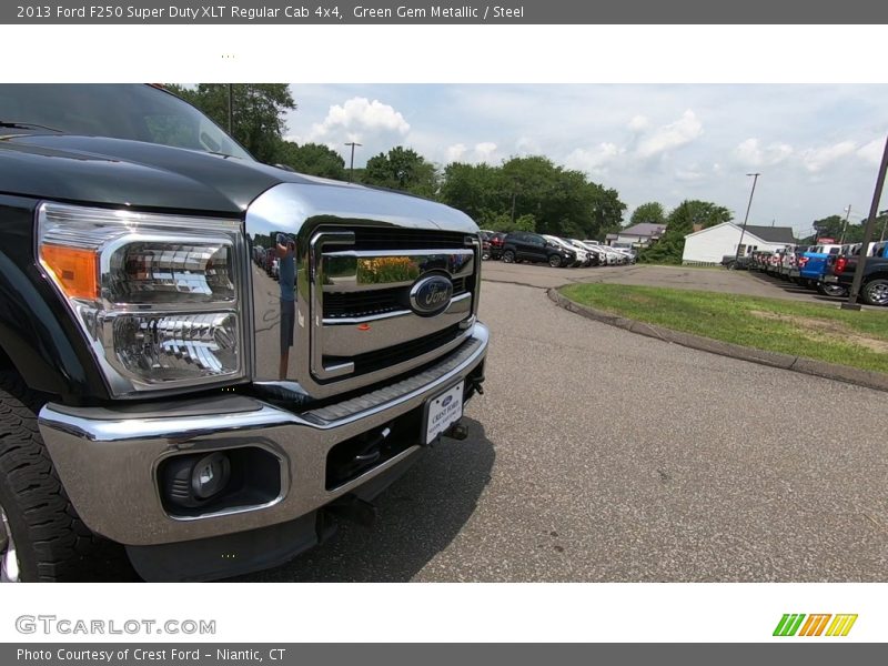 Green Gem Metallic / Steel 2013 Ford F250 Super Duty XLT Regular Cab 4x4